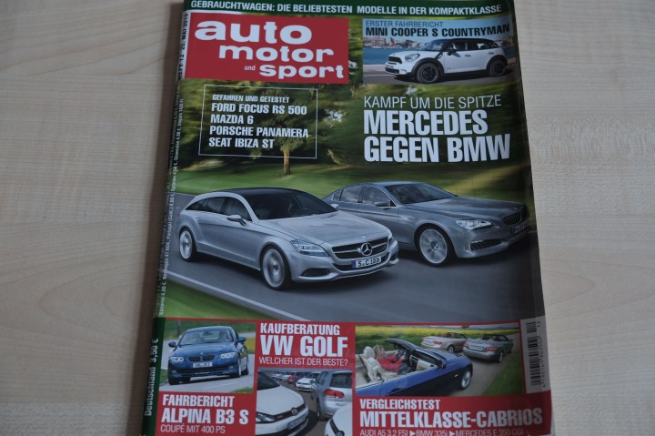 Deckblatt Auto Motor und Sport (12/2010)